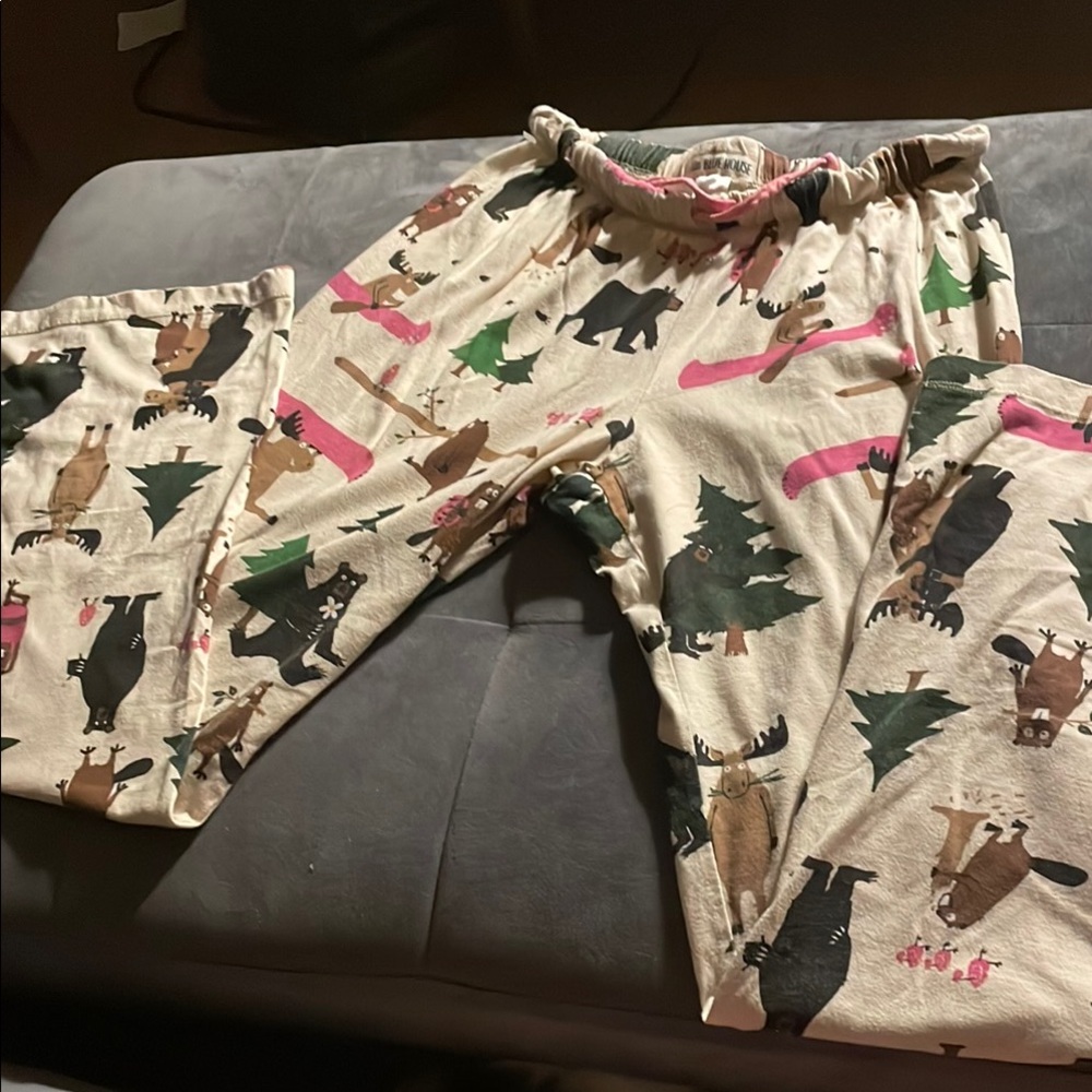 SIZE XS - Funny Camping Pajamas with Forest Animals